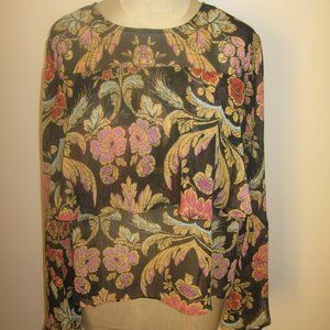 NWT BELL SKY Modern Regal Print Blouse